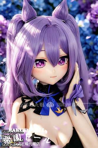 Guava doll F02ヘッド 153cm Eカップ 宣材写真はビニールヘッド+TPEボディ 原神 刻晴（こくせい） コスプレ風紫色の髪美しいゲームのキャラクターアニメラブドール