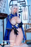 FUdoll J050张银熙ヘッド 166cm Eカップ 銀色ロングヘア巨乳豊満なお尻等身大リアルな肌リアル人形