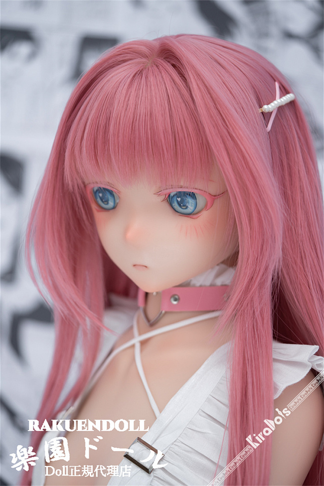 Kiradols #KH003 紬ヘッド 150cm Aカップ 長いピンクヘア清楚可憐愛らしい癒し系二次元風美少女アニメラブドール 宣伝写真はフルシリコン製