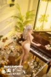 背面全身画像 曲線美 清純感 リアルな肌 長い髪 エッチな人形