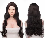 Irontechdoll S13ヘッド 164cm Eカップ Celine ぽっちゃり小麦肌クール系欧米風巻き髪ダッチワイフ 宣材写真はROSMAX付き＆フルシリコン製