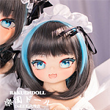 XYGO(许愿谷) 结衣ヘッド 90cm AAカップ ちびサイズのキュート系アニメドール 宣材写真はビニール製ヘッド+TPE製ボディ 宣材写真と同じ衣装が付属