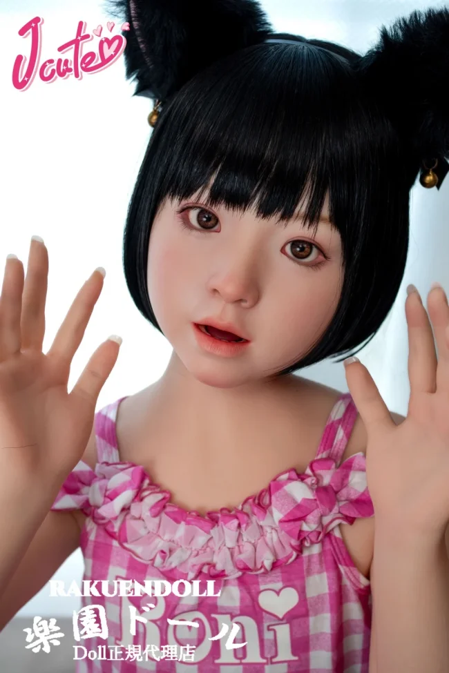 J-cute AGB38未陽ヘッド 124cm バスト平 LL団 宣材写真のはフルシリコン製 黒髪ショートの童顔ラブドール