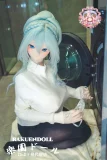 セックスドール 155cm ブルーアイ アニメ美少女ドール 全身正面 バニーコスうさ耳姿