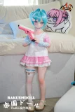 rabudo ru 121cmぷちドール アニメ風デザイン ブルーヘア 紫アイ 癒し系キャラクター