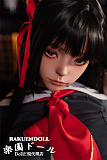 赤いネクタイ 黒いロングヘア 魅惑的 赤い瞳 朽葉千咲 ダッチドール
