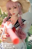 Uneedoll 朧月ヘッド ③メイク 155cm Cカップ セーラー風の水着リアルドール リアル皮膚付きボディ フルシリコン製 ROS機能付き
