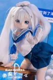 love doll 爽やかなブルーのセーラー服を着たアニメ美少女ドール