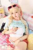 love doll 148cmの小柄な美少女 金髪ツインテール Dカップボディ