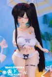 リアルドール 120cmサイズの黒髪ロング美少女アニメドール正面写真