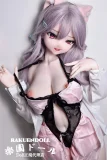 セックスドール 140cm 紫髪ロングヘアの美少女キャラクター