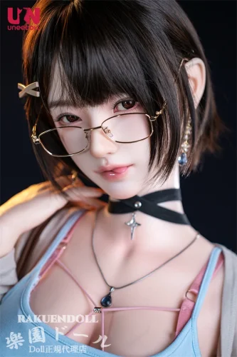 Uneedoll 初夏ヘッド①メイク 158cm Eカップ メガネ美少女ラブドール リアル皮膚付きボディ フルシリコン製