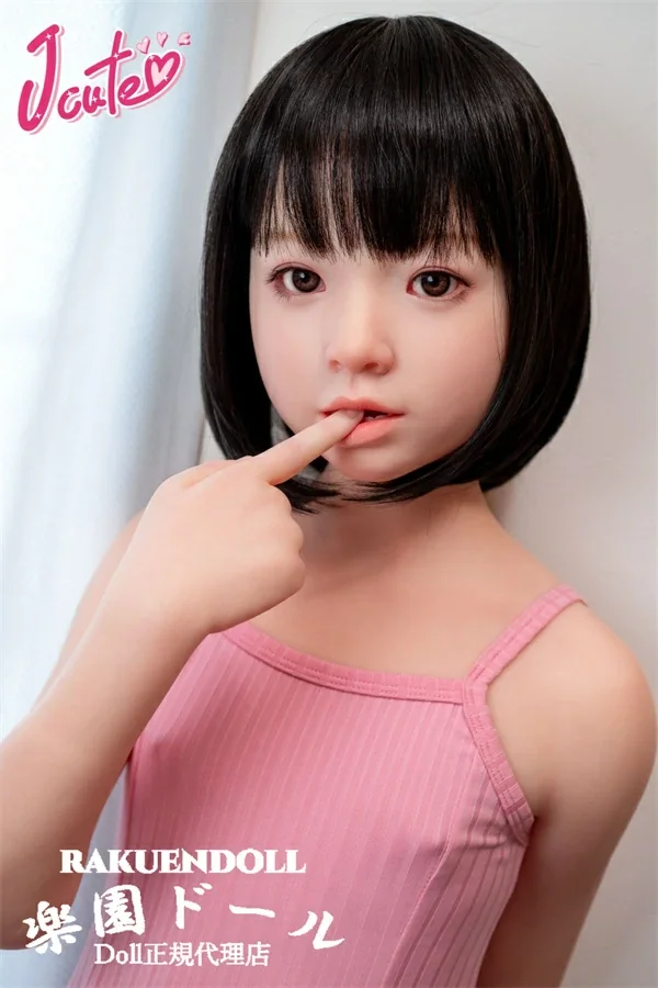 J-cute AGB38 未陽ヘッド 128cm 平ら 愛らしい 丸顔 ラブドール LL団 フルシリコン製 口開閉機能付き