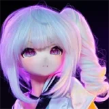 WMdoll #S004ヘッド 85cm AAカップ 怒り顔 愛らしい アニメラブドール ソフトビニール製ヘッド+TPE製ボディ