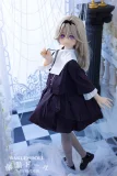 黒いワンピースに長い黒マント アニメラブドール