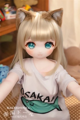 JSL DOLL 小豆粉ヘッド 120cm AAカップ きなこちゃんコスプレアニメドール 宣材写真はPVCヘッド+TPE製ボディ 猫耳ラブドール 宣伝写真通りの衣装が付属