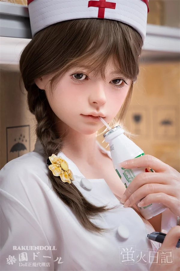 蛍火日記 琉璃ヘッド ⑨メイク 159cm Eカップ 癒し系ナース リアルドール フルシリコン製 宣材写真は硬めシリコンヘッド（口開閉機能あり）