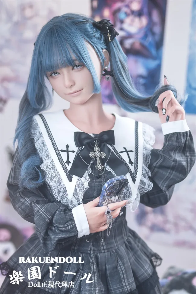 蛍火日記 Maxシリーズ 千島（qiandao）ヘッド  153cm Aカップ 地雷系美少女ラブドール リアル皮膚付きボディ 宣材写真は硬めシリコンヘッド（口開閉機能なし） リアルな人間の肌色