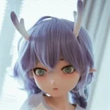 BCdoll 【MSシリーズ】 M01ヘッド 141cm-Dカップ 和服×アニメ風のアダルトドール 青い髪 オーラル機能付き シリコン製  レムコス 笑顔 アニメドール