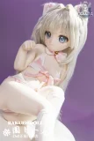 白髪の猫耳風ラブドール リアル
