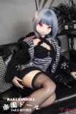 クールな衣装 黒いストキング セクシー Aカップ アダルト ドール