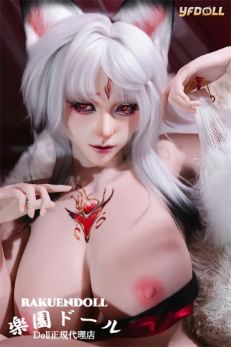YFDOLL 安安ヘッド 心月狐メイク① 166cm Fカップ シンゲツコ コスプレ風 狐顔美人リアルドール リアル皮膚付きボディ 軽量化 ROS機能対応可 フルシリコン製
