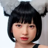 Jcute AGD29 琉華ヘッド 133cm バスト平 愛らしい 淑やか ラブドール フルシリコン製 口開閉機能付き