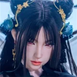 Uneedoll 朧月ヘッド①メイク 158cm Eカップ 深紅のロングヘアの姫君 リアルドール リアル皮膚付きボディ 宣材写真はカスタマイズ眼球 フルシリコン製