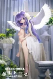 全身画像 天使さん 愛らしい ロングヘア ダッチ人形