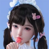 Uneedoll 朧月ヘッド①メイク 158cm Eカップ 深紅のロングヘアの姫君 リアルドール リアル皮膚付きボディ 宣材写真はカスタマイズ眼球 フルシリコン製