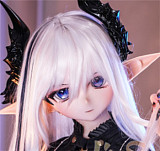 WMdoll #Y021ヘッド 159cm Cカップ ツインテール アニメ風 魔女 ラブドール 宣伝写真はPVCヘッド＆シリコンボディ