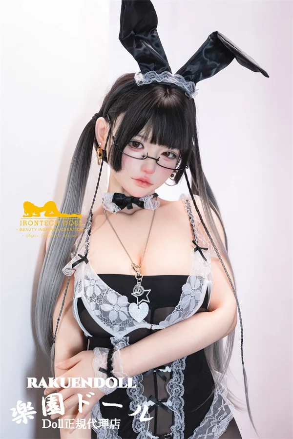 Irontech Doll （Youngシリーズ） N02ヘッド 154cm Eカップ 眼鏡バニーガール 誘惑的 リアルドール ROS-Max機能付き 宣伝写真はフルシリコン製