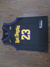 NBA New Laker Latin 23 James Black 1:1 Quality