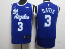 NBA New Laker Latin 3 Davis blue 1:1 Quality