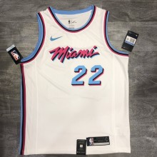 NBA Heat crew crew white 22 Jim Butler with chip 1:1 Quality