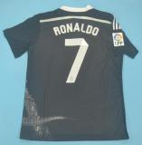 2014-2015 Retro Real Madrid Away Black Long Sleeve 1:1 Quality Soccer Jersey
