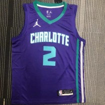 NBA Hornets Jordan BALL #2 Top Quality Hot Pressing 1:1 Quality