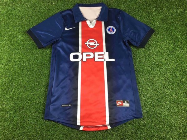 1998-1999 PSG Home Fans 1:1 Quality Retro Soccer Jersey