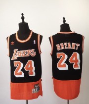 NBA Lakers 24 Retro mosaic black orange 1:1 Quality