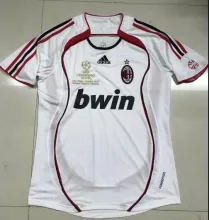 2006/2007 AC Milan Away White 1:1 Quality Retro Soccer Jersey