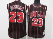 NBA Chicago Bull #23 Jordan Golden black red bar 1:1 Quality