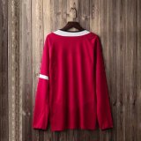 2004-2006 Manchester United Home Long Sleeve 1:1 Retro Soccer Jersey