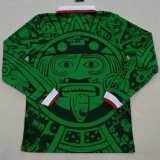 1998 Mexico Home Long Sleeve 1:1 Retro Soccer Jersey