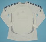 2006/2007 Real Madrid Home Long Sleeve 1:1 Quality Retro Soccer Jersey