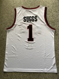 NCAA University of Gonzaga #1 white university Jersey 1:1 Quality