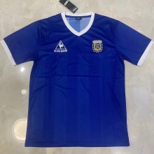 1986 Argentina Away 1:1 Retro Soccer Jersey
