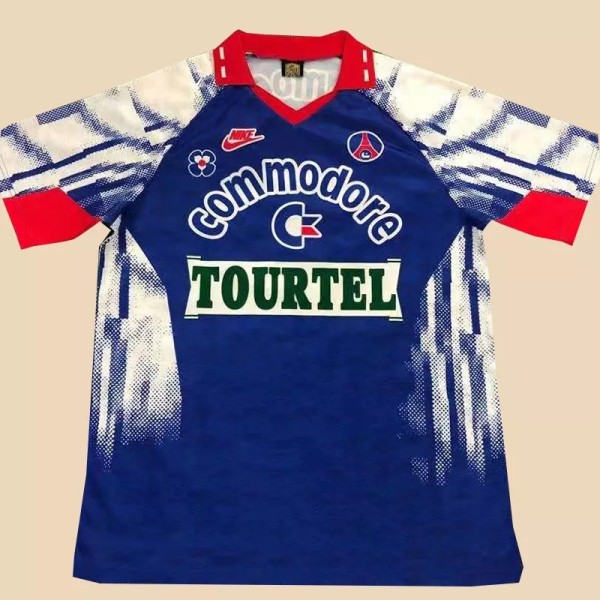 1992-1993  Retro PSG Paris Blue 1:1 Quality Soccer Jersey