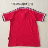 1998 Manchester united Home 1:1 Quality Retro Soccer Jersey