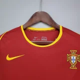 2002 Portugal Home Red 1:1 Retro Soccer Jersey