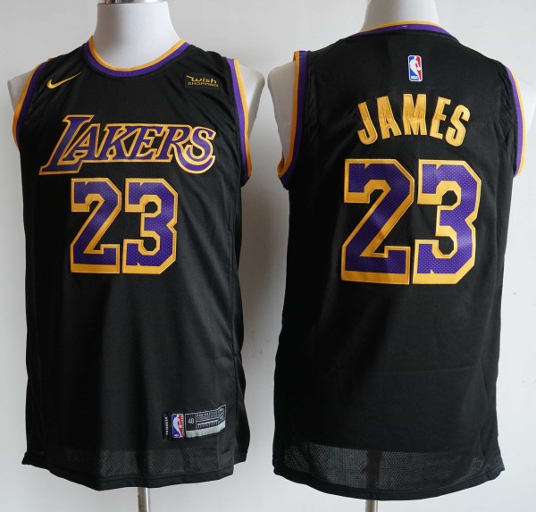 NBA Lakers #23 James achievement black 1:1 Quality